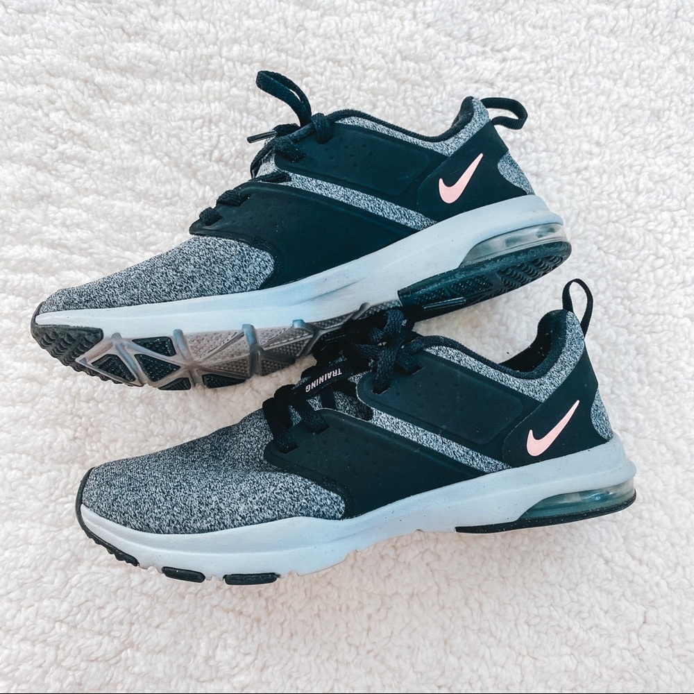 Nike | Gray, Black and Pink Running Sneakers Shoes Athletics